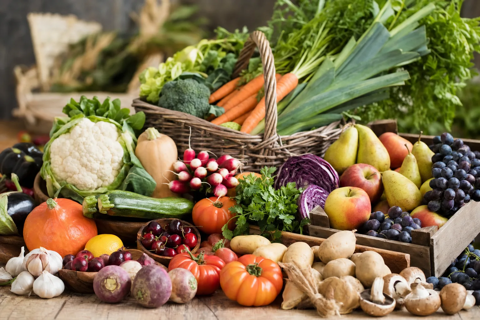 Fruits et légumes de saison : le calendrier complet